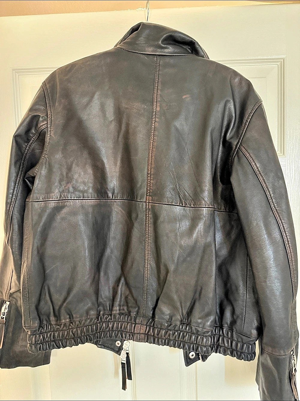 Zara ZW Collection Limited Edition Leather Jacket Black XS - Picture 2 of 7